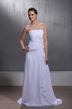 Asombroso Vestido de Novia Hasta el Suelo de Encaje con Strapless Cola Corte Corte Sirena