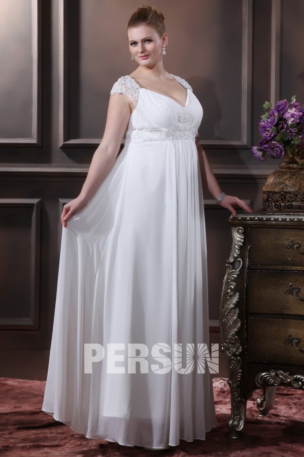 robe de mariée grande taille pour la femme ronde
