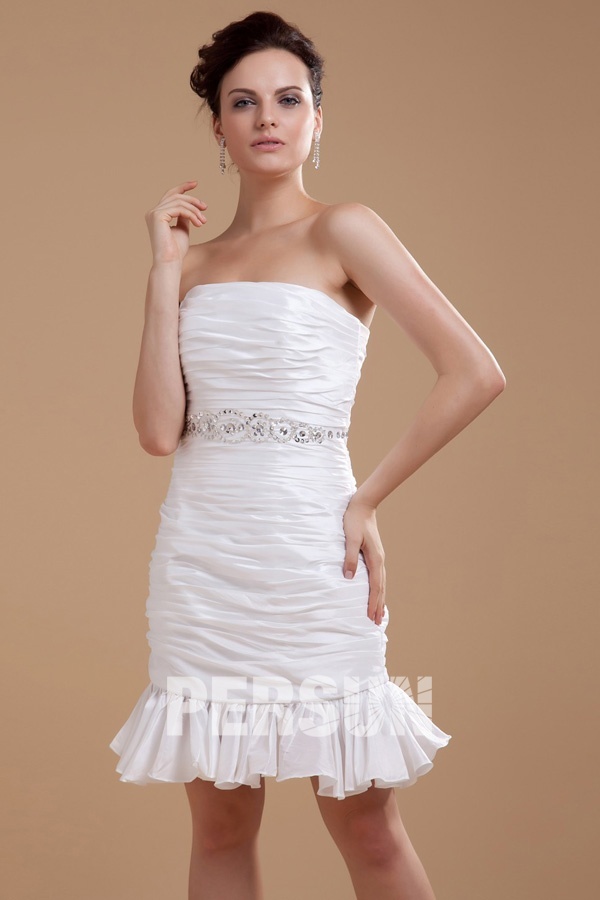 Taffeta Ruffle Short Formal Graduation Dress