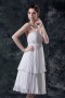 Beautiful Chiffon Zipper Tea Length Formal Gown