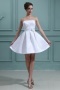 Satin Strapless Ruffle Formal Ball Gown