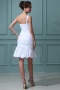 Taffeta One Shoulder Sweetheart Ruffle Short & Mini Formal Gown