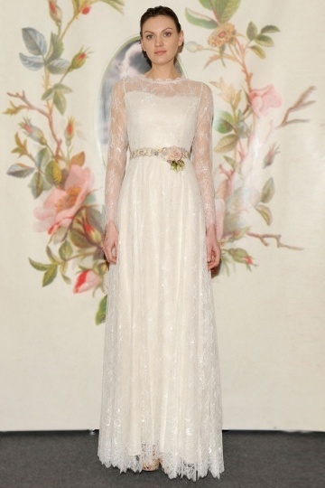 2016 Neues A-Linie Ivory Spitze Brautkleider mit Ärmeln Persunshop