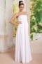 Chiffon White Strapless Long Maternity Formal Gown Canberra