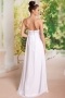 Chiffon White Strapless Long Maternity Formal Gown Canberra