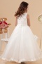 Organza Ball gown Sleeveless Beading Flower Girl Dress with Appliques