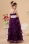 Organza Straps Empire Pick up skirt Sash Flower Girl Dress