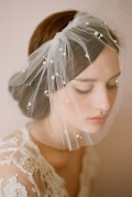 Gesichtschleier Kopfschmuck für Braut