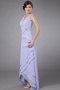 Simple V Neck A Line Chiffon Long Mother Of The Brides Dress