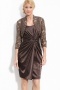 Fabulous Stretch Charmeuse Sheath Jewel Neckline Mother of the Bride Dress With Lace Jacket