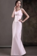 Fabulous Lace&Satin Mermaid Spaghetti Straps Beaded Floor Length Mother of the Bride Dress