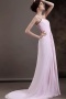 Charming Chiffon Sheath Sweetheart Strapped Mother of the Bride Dress With Tulle Shawl
