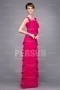 Elegant Floor Length Pink Tone Tiers Mother of the Bride Dress With Jacket