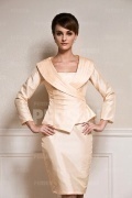 Elegant Taft Etui-Linie Knielang Brautmutterkleider