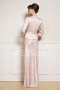 Elegant Beaded Satin Mother of the Bride Dress with Jacket