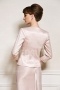 Elegant Beaded Satin Mother of the Bride Dress with Jacket