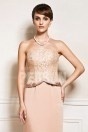 Lace bodice Simple chic Mother of the bride dress