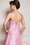 Sexy Lace Up Pink Ruffles Taffeta Full Length Formal Dress
