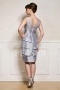 Chic Lace Strap Tiers Grey Mother of the Bride Dress With Jacket