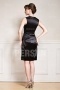 Sexy Black Strapless Knee Length Mother of the Bride Dress