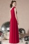 Sleek Pleats One Shoulder Chiffon Trumpet Formal Bridesmaid Dress