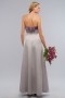 Ribbon Strapless Satin Silver A line Formal Bridesmaid Dress
