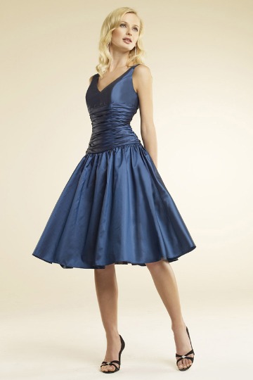 swing skirt bridesmaid dress