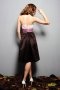 Ruched Sweetheart Satin Knee Length A line Formal Bridesmaid Dress