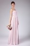 Empire Sash Strapless Chiffon Pink Formal Bridesmaid Dress