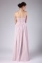 Empire Sash Strapless Chiffon Pink Formal Bridesmaid Dress