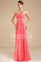 Simple Strapless Ruched Chiffon Long Formal Bridesmaid Dress
