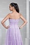 Beautiful Spaghetti Straps Purple Brush train Floor Length Formal Dress