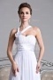 Gorgeous One Shoulder Court Train White Long Formal Dress