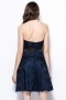Chic Sweetheart Blue Short A Line Lace Evening Dress