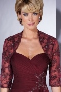 Gorgeous Lace ? Long Sleeve Appliques Wraps Adorned With Rhinestones