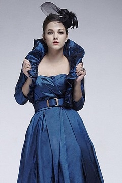 Ruffles Taffeta Sleeved Wrap