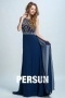 Persun Vintage Scoop Embroidery Long Prom Dress