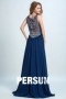 Persun Vintage Scoop Embroidery Long Prom Dress
