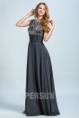 Persun Elegant Crystal Details Long Prom Gown