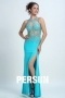 Persun Gorgeous Beaded Mermaid Scoop Long Prom Gown