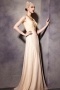 Chic Champagne Tone Sleeveless Floor Length Prom Dress with Jacket