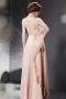 Sumptuous Sequined Embroidery One Shoulder Pink Long School Formal Dress