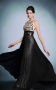 Modern Chiffon Jewel A Line Color Block Long Formal Dress