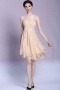 Elegant One Shoulder Beadings Chiffon Short Formal Dress