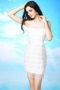White Lace Tassel Sleeveless Zipper Short Mini Formal Dress