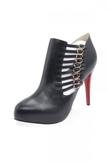 Stylish Buckles Ankle Boots