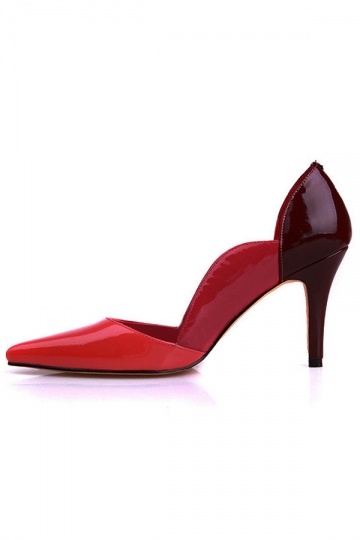 Sexy Gradient Color Pointed Toe Red Heels