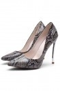 Chic Snake Prints Pointed Toe Heels