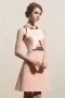 Chic Jewel Satin Sleeveless A-line Pink Cocktail Dress