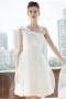 One Shoulder Sleeveless Lace A line Short Formal Gown